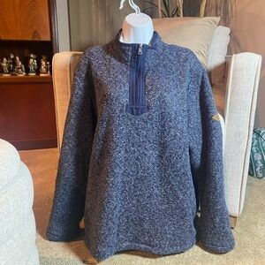 Fleece Lined Quarter Zip Pullover NWOT